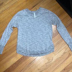 Athleta Grey Crew Neck